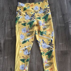 Zyia floral light n tights hi-rise 7/8 24" Size 4